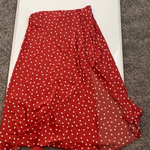 Polka dot maxi shirt